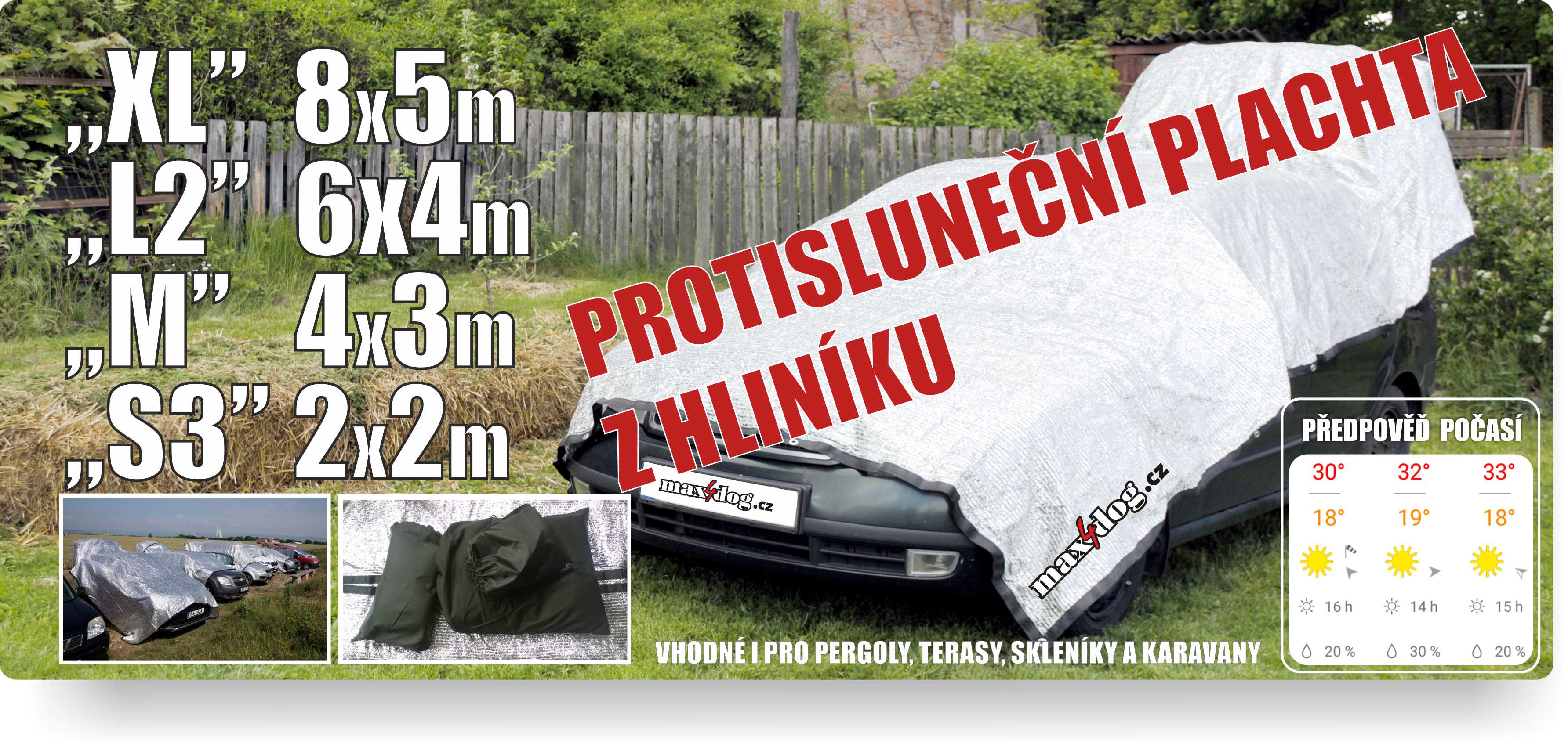 baner protislnečná plachta 2023